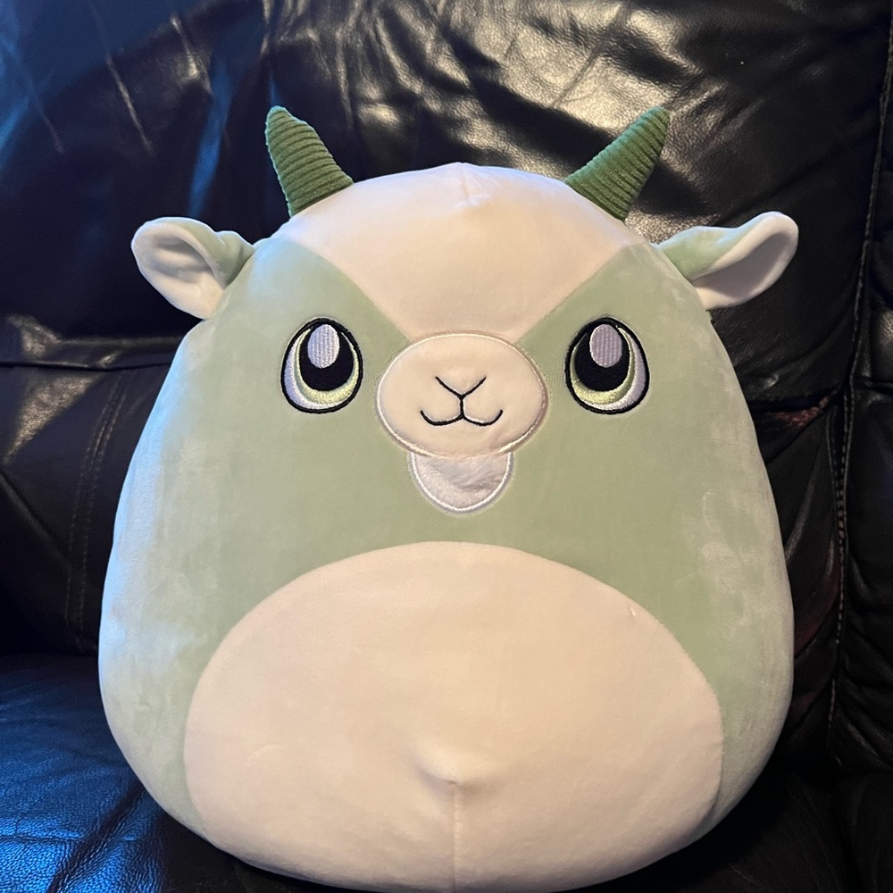 Squishmallow 10-12” green goat